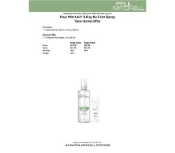 PM 3 DAY NO FRIZZ SPRAY STYLIST OFFER