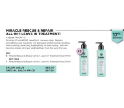 BOKKA MIRACLE RESCUE & REPAIR ALL IN 1 TREATMENT PROMO