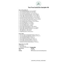 TEA TREE EXCLUSIVE SAMPLER KIT